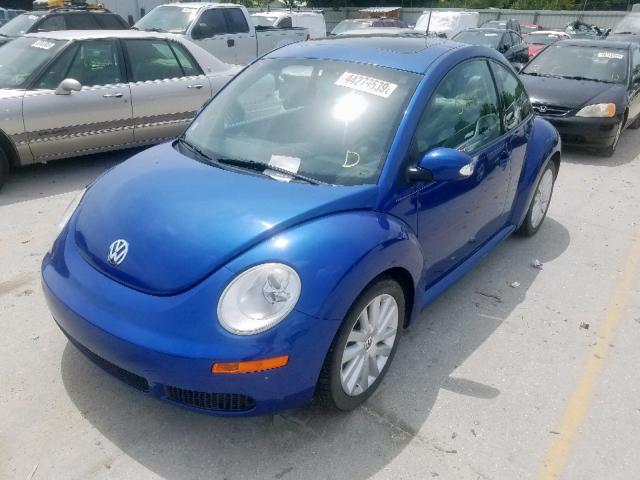 3VWRW31C78M516930 - 2008 VOLKSWAGEN NEW BEETLE BLUE photo 2