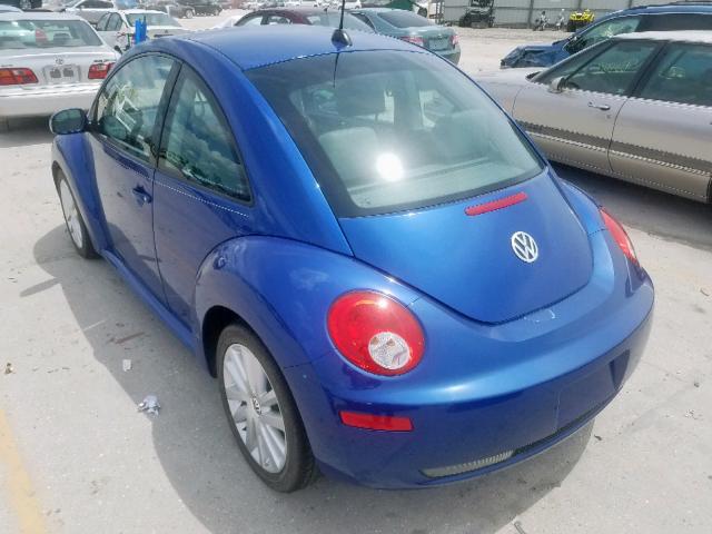 3VWRW31C78M516930 - 2008 VOLKSWAGEN NEW BEETLE BLUE photo 3