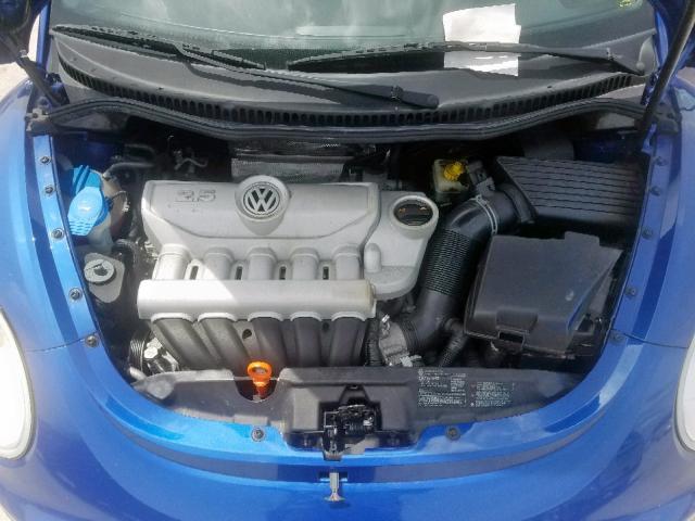 3VWRW31C78M516930 - 2008 VOLKSWAGEN NEW BEETLE BLUE photo 7