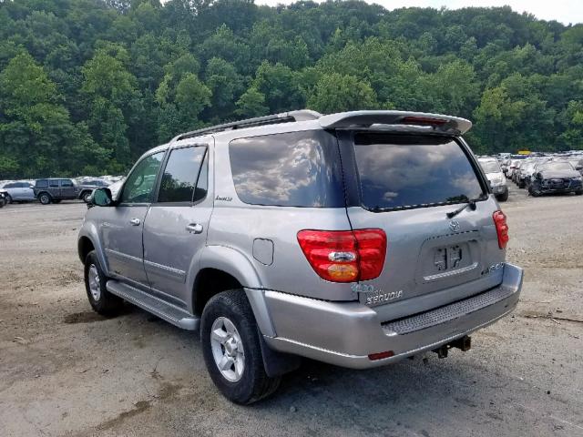 5TDBT48A41S016320 - 2001 TOYOTA SEQUOIA LI SILVER photo 3