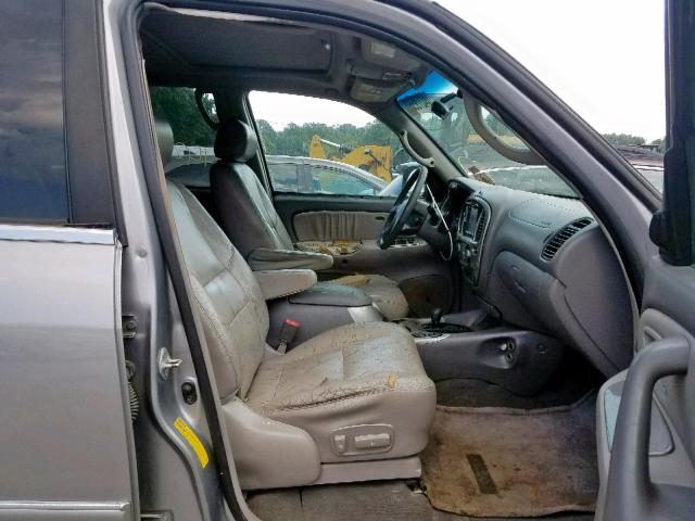 5TDBT48A41S016320 - 2001 TOYOTA SEQUOIA LI SILVER photo 5