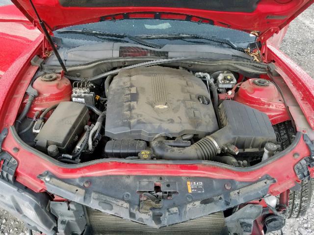 2G1FB1E31D9212438 - 2013 CHEVROLET CAMARO LT RED photo 7