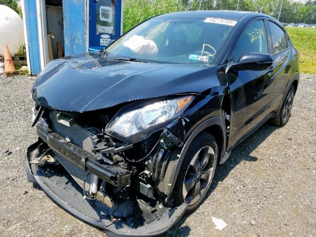 3CZRU6H50JM704450 - 2018 HONDA HR-V EX BLACK photo 2