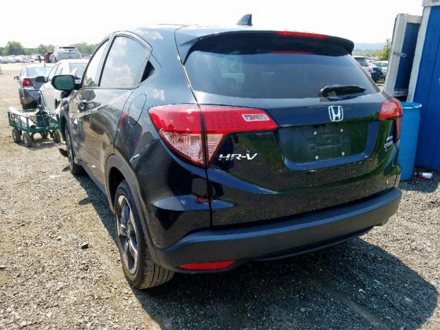 3CZRU6H50JM704450 - 2018 HONDA HR-V EX BLACK photo 3