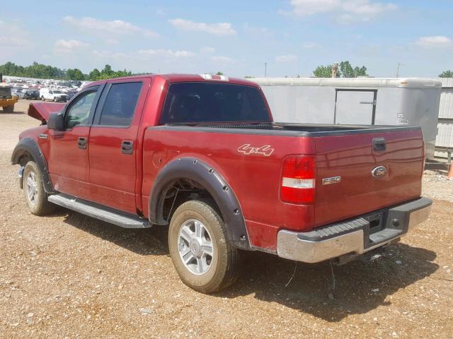 1FTPW14578FB31444 - 2008 FORD F150 SUPER RED photo 3