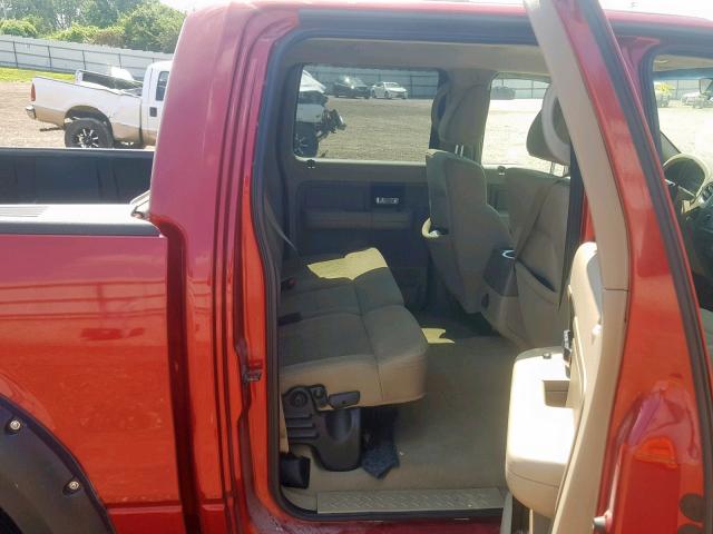 1FTPW14578FB31444 - 2008 FORD F150 SUPER RED photo 6