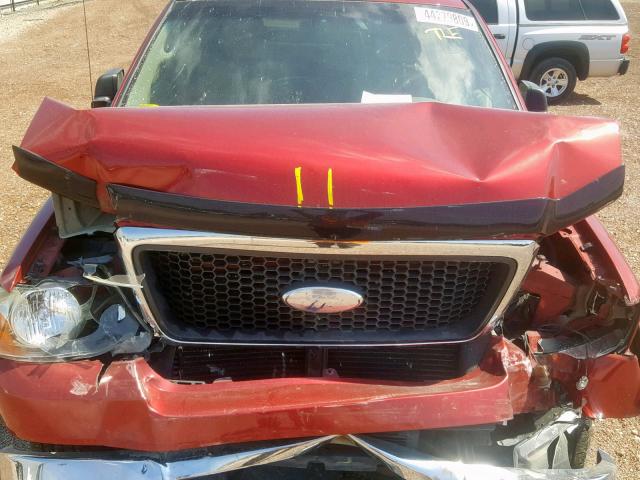 1FTPW14578FB31444 - 2008 FORD F150 SUPER RED photo 7