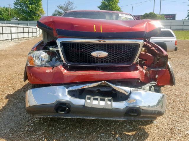 1FTPW14578FB31444 - 2008 FORD F150 SUPER RED photo 9