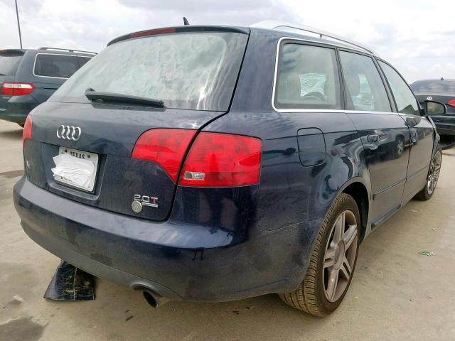 WAUKF78E86A135890 - 2006 AUDI A4 2.0T AV BLUE photo 4