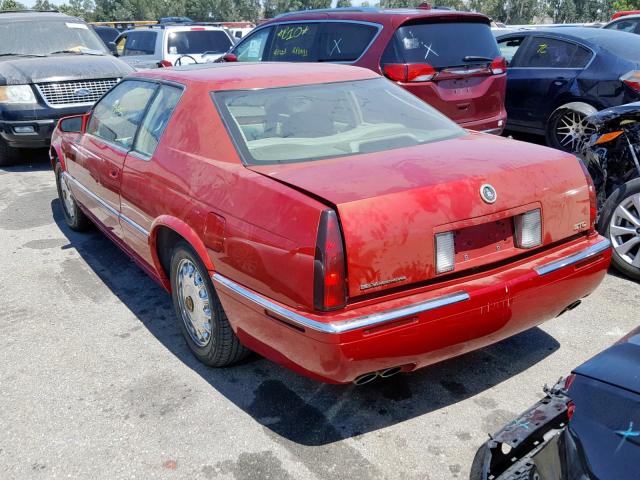 1G6ET1296SU616024 - 1995 CADILLAC ELDORADO T RED photo 3