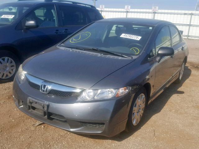 2HGFA15359H524643 - 2009 HONDA CIVIC VP GRAY photo 2