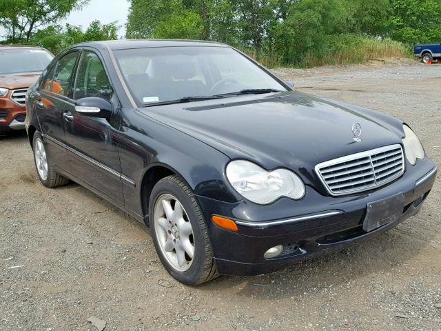 WDBRF61J74A568129 - 2004 MERCEDES-BENZ C 240 BLACK photo 1