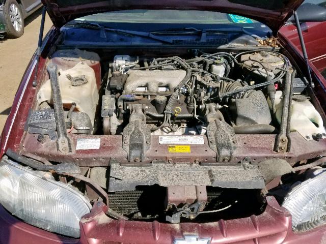 2G1WL52M9X9138580 - 1999 CHEVROLET LUMINA BAS 勃艮第红 照片 7