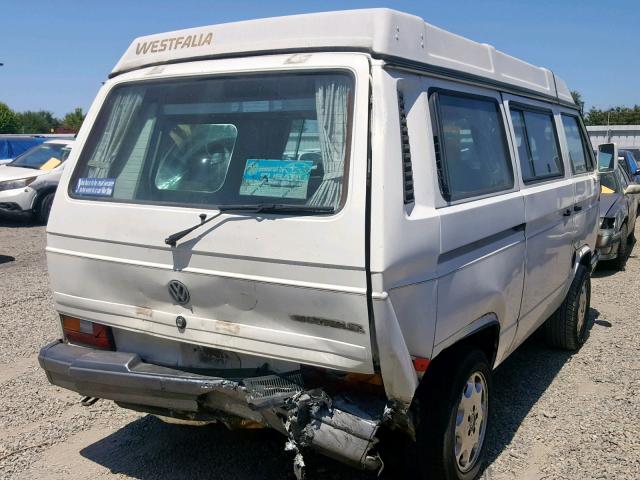 WV2ZB025XLH057291 - 1990 VOLKSWAGEN VANAGON CA WHITE photo 4