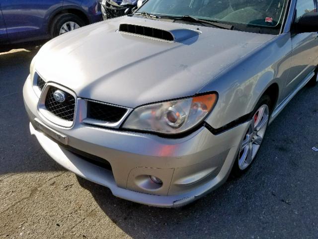 JF1GG74667G818390 - 2007 SUBARU IMPREZA WR SILVER photo 9