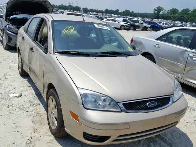 1FAFP34N87W347571 - 2007 FORD FOCUS ZX4 TAN photo 1