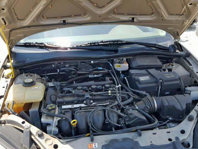 1FAFP34N87W347571 - 2007 FORD FOCUS ZX4 TAN photo 7