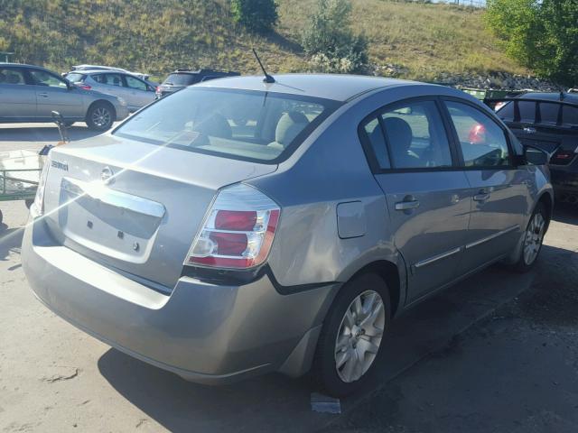 3N1AB6APXAL705344 - 2010 NISSAN SENTRA 2.0 GRAY photo 4