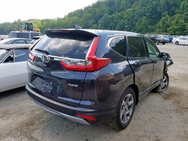 2HKRW2H84JH615425 - 2018 HONDA CR-V EXL GRAY photo 4