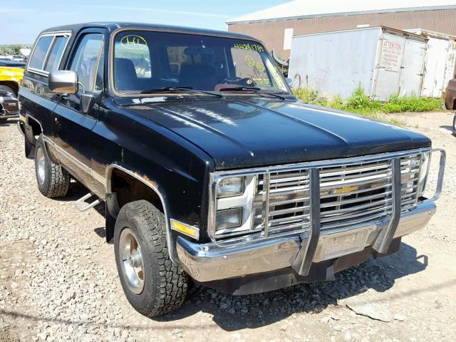 1G8EK18H3FF197603 - 1985 CHEVROLET BLAZER K10 BLACK photo 1