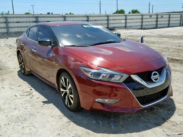 1N4AA6AP4HC380394 - 2017 NISSAN MAXIMA 3.5 RED photo 1