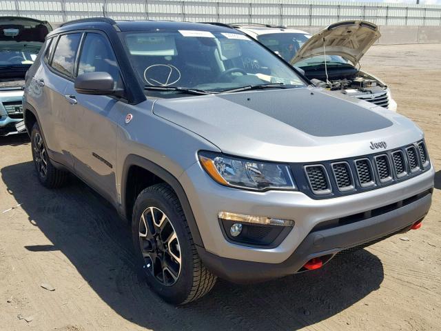 3C4NJDDB6KT744827 - 2019 JEEP COMPASS TR GRAY photo 1