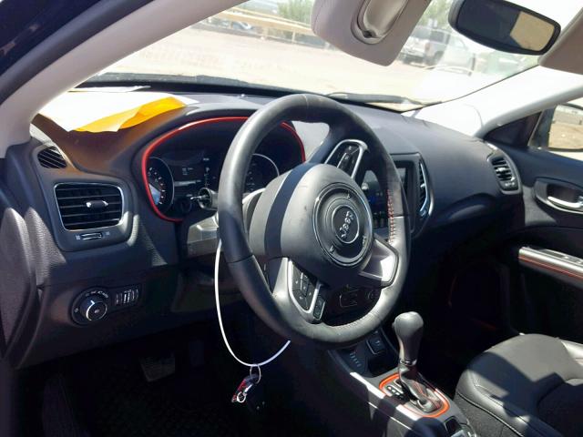 3C4NJDDB6KT744827 - 2019 JEEP COMPASS TR GRAY photo 9