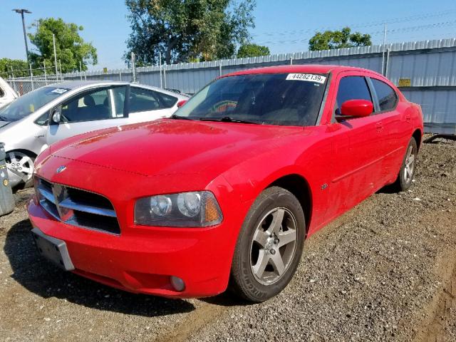 2B3CA3CVXAH233904 - 2010 DODGE CHARGER SX RED photo 2