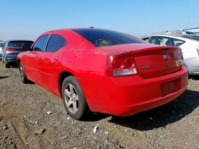 2B3CA3CVXAH233904 - 2010 DODGE CHARGER SX RED photo 3