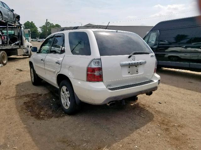 2HNYD18924H537478 - 2004 ACURA MDX TOURIN WHITE photo 3