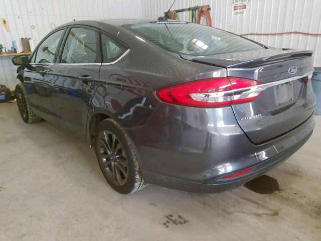 3FA6P0G72JR174992 - 2018 FORD FUSION S CHARCOAL photo 3