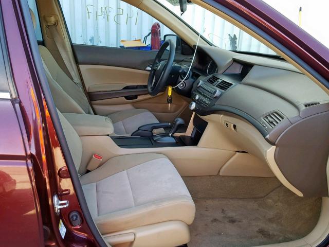 JHMCP26488C047560 - 2008 HONDA ACCORD LXP MAROON photo 5