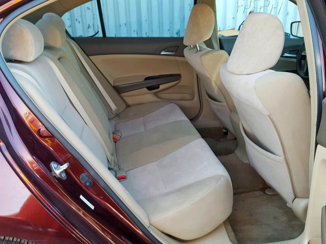 JHMCP26488C047560 - 2008 HONDA ACCORD LXP MAROON photo 6