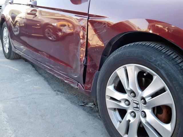 JHMCP26488C047560 - 2008 HONDA ACCORD LXP MAROON photo 9