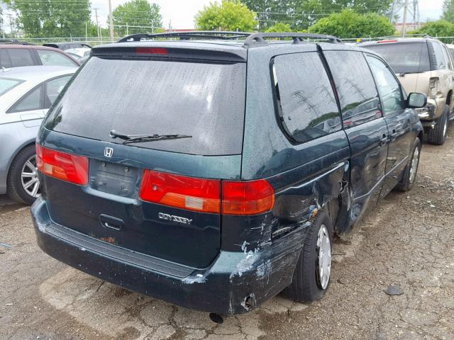 2HKRL1850YH566906 - 2000 HONDA ODYSSEY LX GREEN photo 4