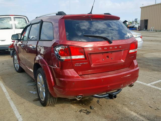 3D4PH9FG9BT523073 - 2011 DODGE JOURNEY LU RED photo 3