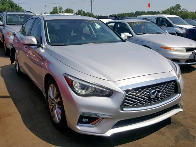 JN1EV7ARXJM431147 - 2018 INFINITI Q50 LUXE SILVER photo 1