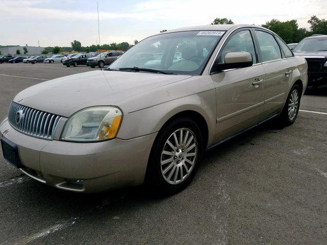 1MEFM42155G617631 - 2005 MERCURY MONTEGO PR TAN photo 2