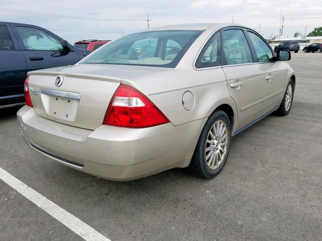 1MEFM42155G617631 - 2005 MERCURY MONTEGO PR TAN photo 4