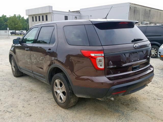 1FM5K8AR2FGA88217 - 2015 FORD EXPLORER P BROWN photo 3