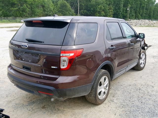 1FM5K8AR2FGA88217 - 2015 FORD EXPLORER P BROWN photo 4