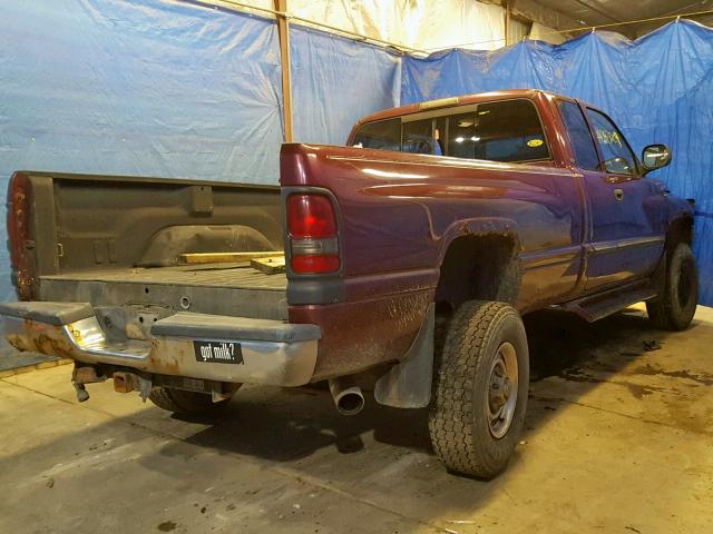 3B7KF23621G169663 - 2001 DODGE RAM 2500 RED photo 4