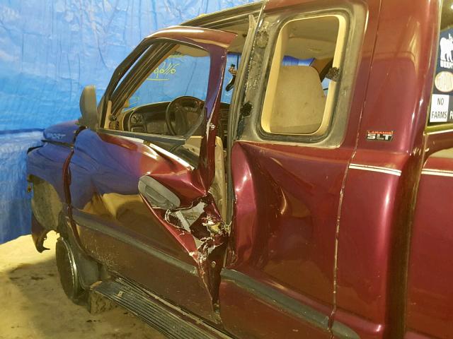 3B7KF23621G169663 - 2001 DODGE RAM 2500 RED photo 9