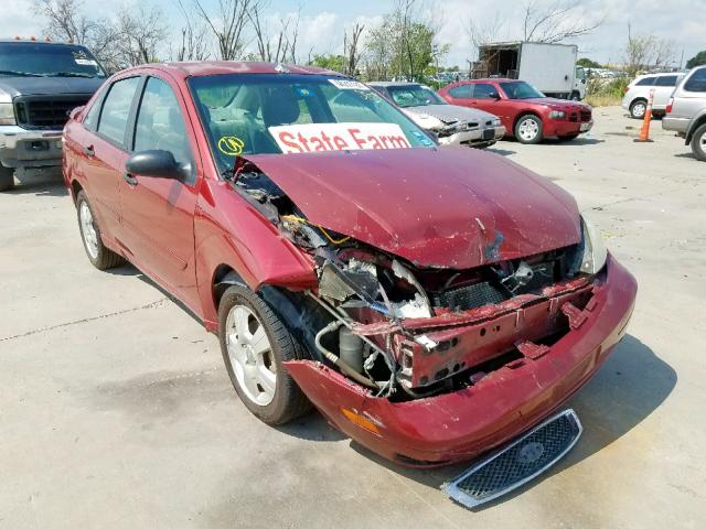 1FAFP34N55W136986 - 2005 FORD FOCUS ZX4 BURGUNDY photo 1