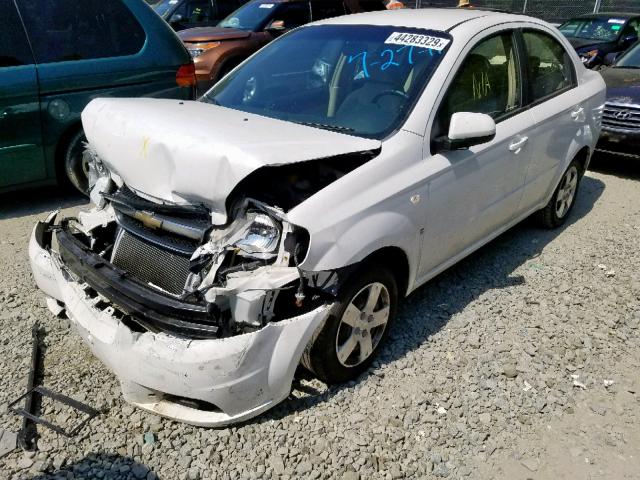 KL1TD56688B107816 - 2008 CHEVROLET AVEO BASE Ақ фото 2