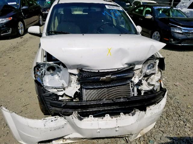 KL1TD56688B107816 - 2008 CHEVROLET AVEO BASE Ақ фото 7