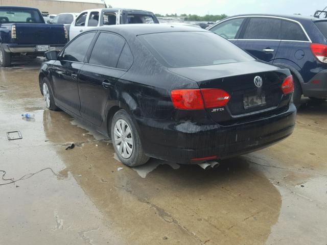 3VW2K7AJ6EM362970 - 2014 VOLKSWAGEN JETTA BASE 黑色 照片 3