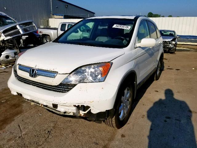 JHLRE487X9C013564 - 2009 HONDA CR-V EXL WHITE photo 2