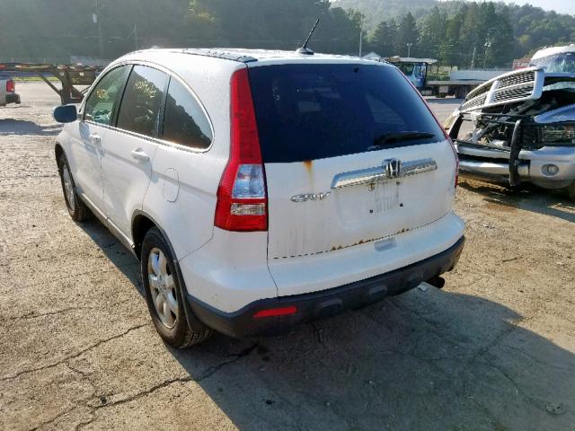 JHLRE487X9C013564 - 2009 HONDA CR-V EXL WHITE photo 3