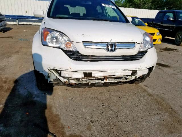 JHLRE487X9C013564 - 2009 HONDA CR-V EXL WHITE photo 9